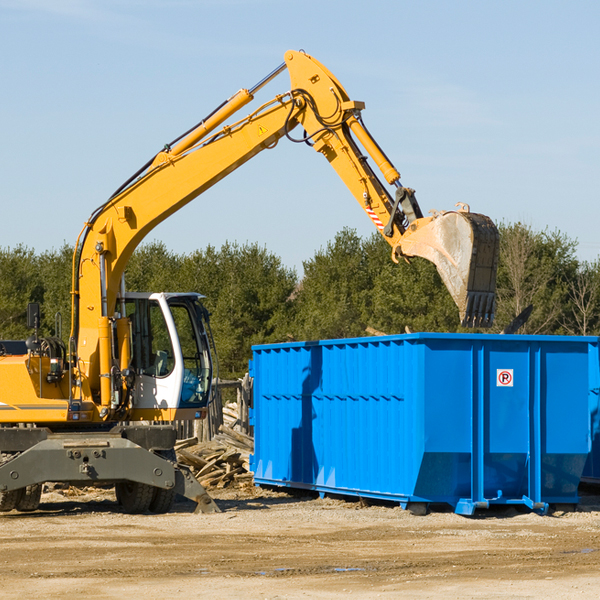 can i choose the location where the residential dumpster will be placed in Saginaw County MI